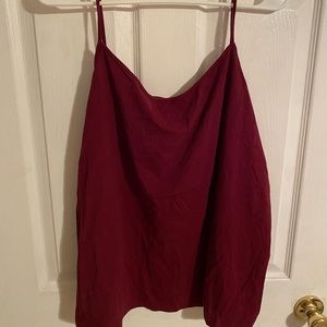 Women spaghetti strap tank top size 3xl maroon